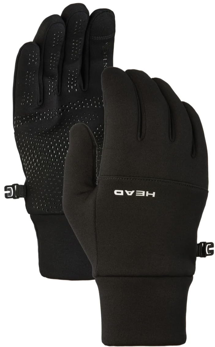 HEAD Men's Ultrafit Multi-Sport Running Gloves, High Grip Silicone, Touchscreen Compatible