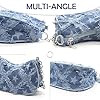 CtiUjdx 1Pcs Denim Bag, Star Design Denim Bag for Women, Cute Denim Handbag for Daily Use, Durable Denim Tote Bag with Zipper Closure, Stylish and Functional Bag for Various Occasions #5