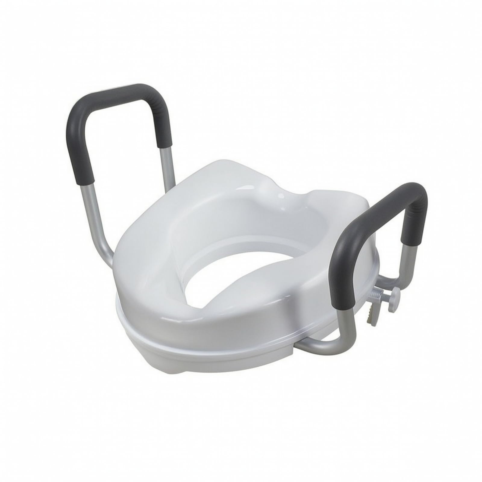 Rialzo WC con Braccioli Robusto, Rialzo Per WC Da 4 Pollici Senza Coperchio, Altezza 10 Cm, 4 Pollici, Senza Coperchio, 10 Cm