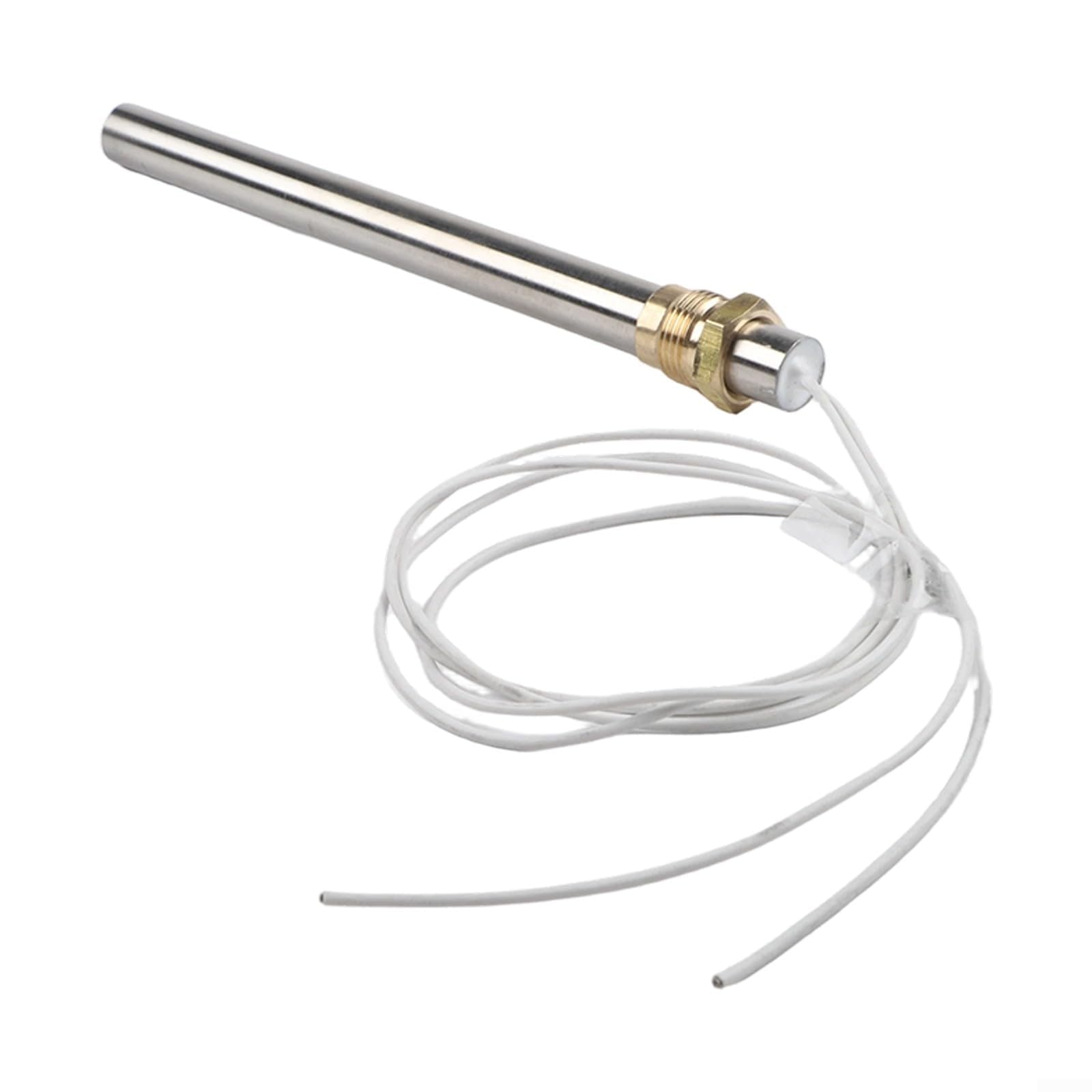 Zündstab für Pelletofen HAAS & Sohn – 350 W 230 V Edelstahlzünder, 12,5 mm Durchmesser x 170 mm Länge, 3/8 Zoll Gewinde