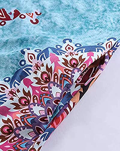 Image of elescat Women's Summer Dresses 2026 Beach Casual Sleeveless Floral Print Tank Loose Sundress with Pocket