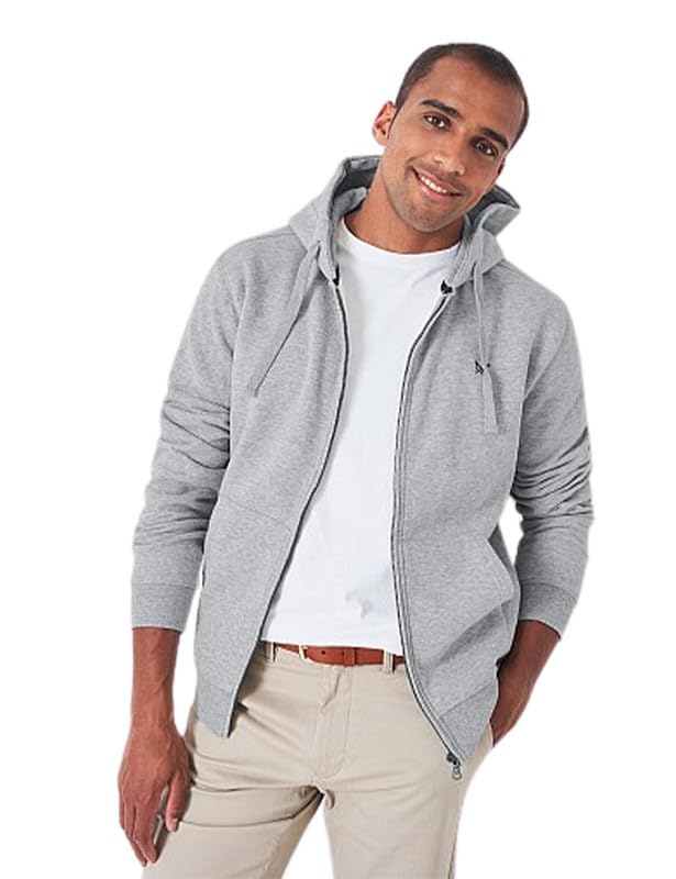 Image of Koverify Plain Chain CottenBlend Zipper Hoodie /Hooded Jacket /Unisex Jacket for Men and Women