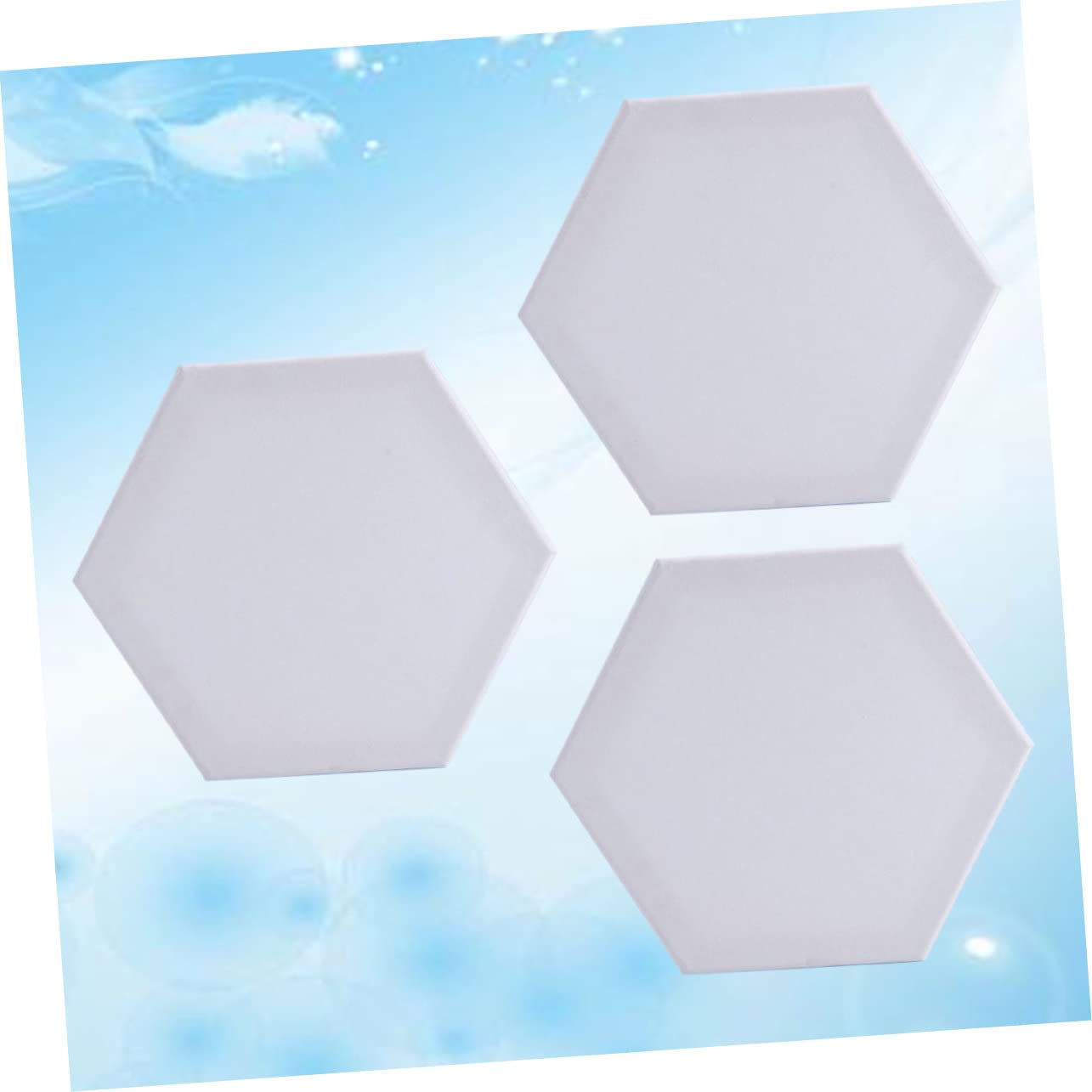 Planche de Peinture Hexagonale en Coton, 3 Pièces pour Étudiants