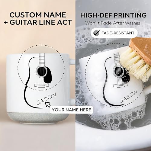 Taza de Cerámica Personalizada para Amantes de la Guitarra miniatura 2