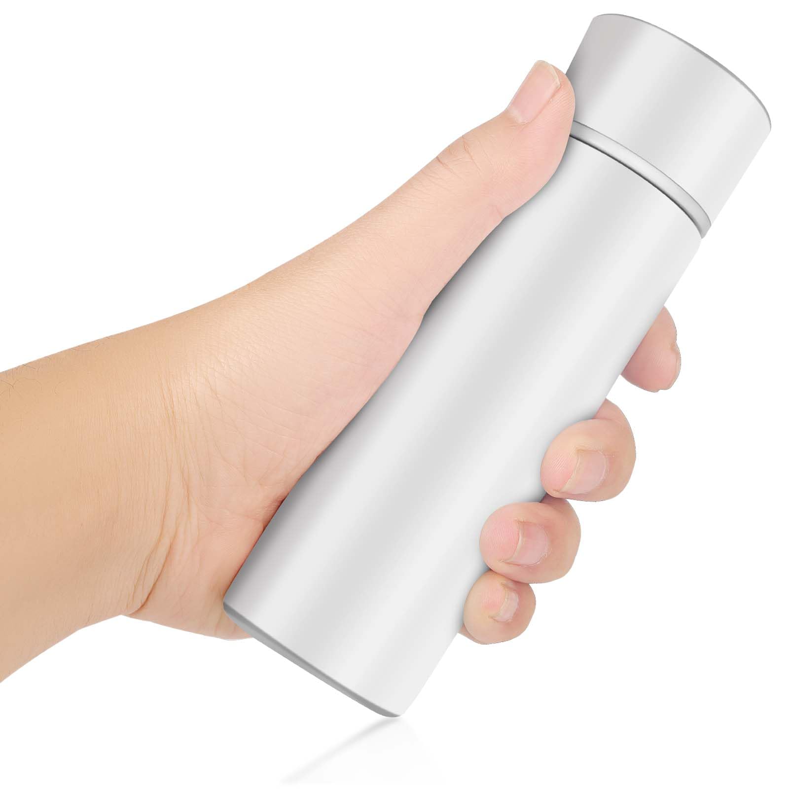 PENCHUAN 150 ML Mini Thermosflasche, Kleine Trinkflasche für Unterwegs, Tragbar Kleine Thermosflasche, Getränk Wasserflasche Isolierte Tasse Getränk Wasserflasche (Weiß)