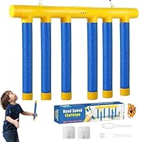 Jastown Reaktionstraining Spielzeug mit Fallenden Stöcken – Fangspiel zur Hand-Augen-Koordination,Drop Stick Catching Game, Fallende Stöcke Spiel für Kinder und Erwachsene, Reflex Challenge Spiel (A)