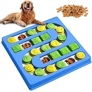 Delamiya Jouet intelligent pour chien – Puzzle pour chien – Jouet interactif pour chien – Jouet éducatif pour chien – Jouet pour chat – Entraînement du QI et stimulation du cerveau