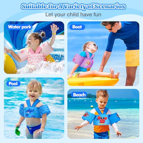 Image of MoKo Toddler Arm Floaties 20-50lbs, Swim Vest Water Wings for Kids Pool