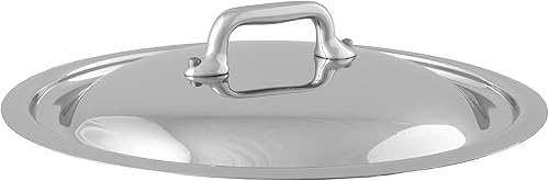 Miniatura 2 de Mauviel Tapa de acero inoxidable con mango de acero inoxidable fundido, 7.1 pulgadas, fabricado en Francia