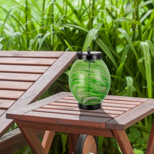 Lampe solaire LED à suspendre en verre pour table de terrasse et cour - 7