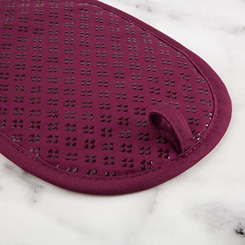 Image of KitchenAid Asteroid Pot Holder 2-Pack Set, Beet, 6.5 inchx10 inch