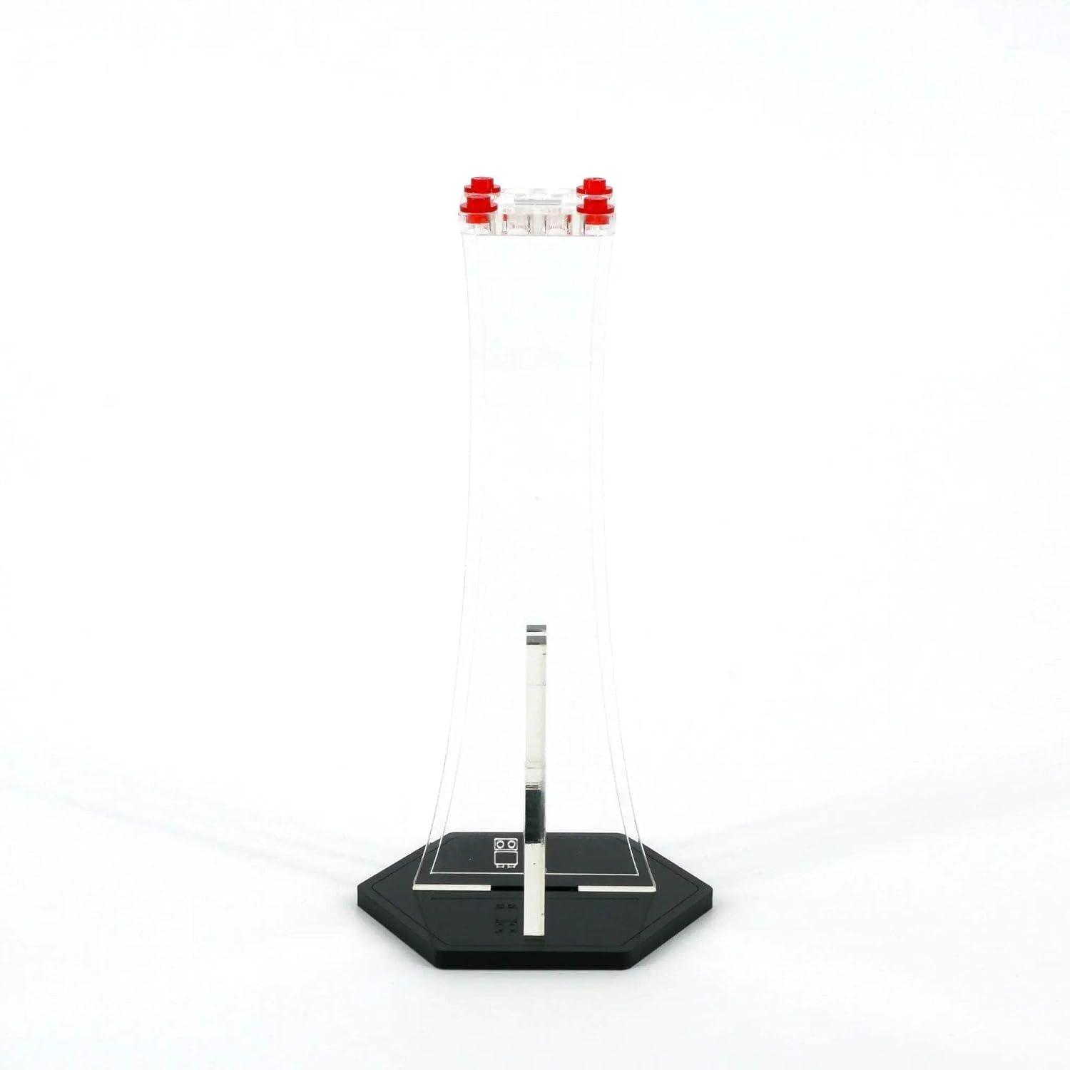 Acrylic Display Stand Compatible with Lego Set 75302 - Imperial Shuttle Clear Angled - Set Not Included