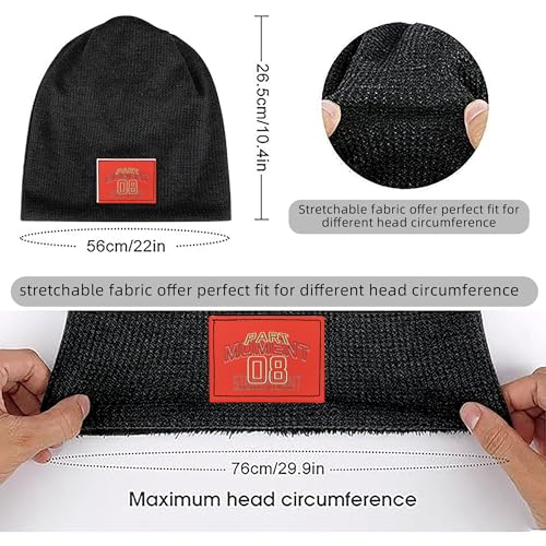 Bonnet extensible gaufré chaud intérieur peluche pour patinage
