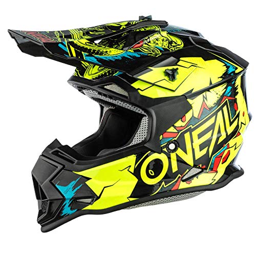 Oneal 2SRS Youth Helmet Villain Neon Yellow S (49/50 cm) Casco, Adultos...