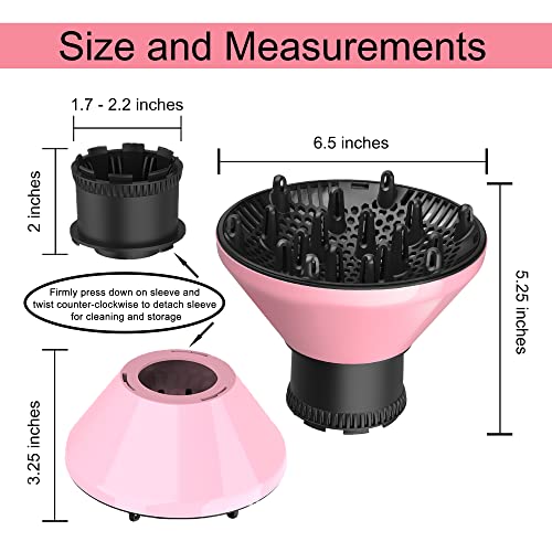 Rijatragar HDD-P1 Universal Hair Diffuser Adaptable Hair Dryer Attachment thumb #6