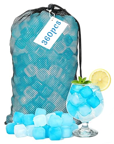 360 cubos de hielo reutilizables de plástico miniatura 1