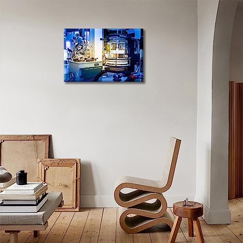 Image of TUMOVO 1 Pieces Medical Poster Canvas Wall Art Clinical Laboratory Artwork Bathroom Decor Wall Art Medical Examination Print on Canvas Stretched and Framed Ready to Hang (12 inch Wx18 H)