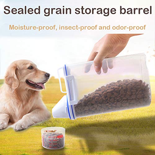Baisyne Pet Food Storage Container with Measuring Cup, 2lb/2.5L, Pour Spout for Small Dog Cat Bird Turtle, Waterproof… - Image 4