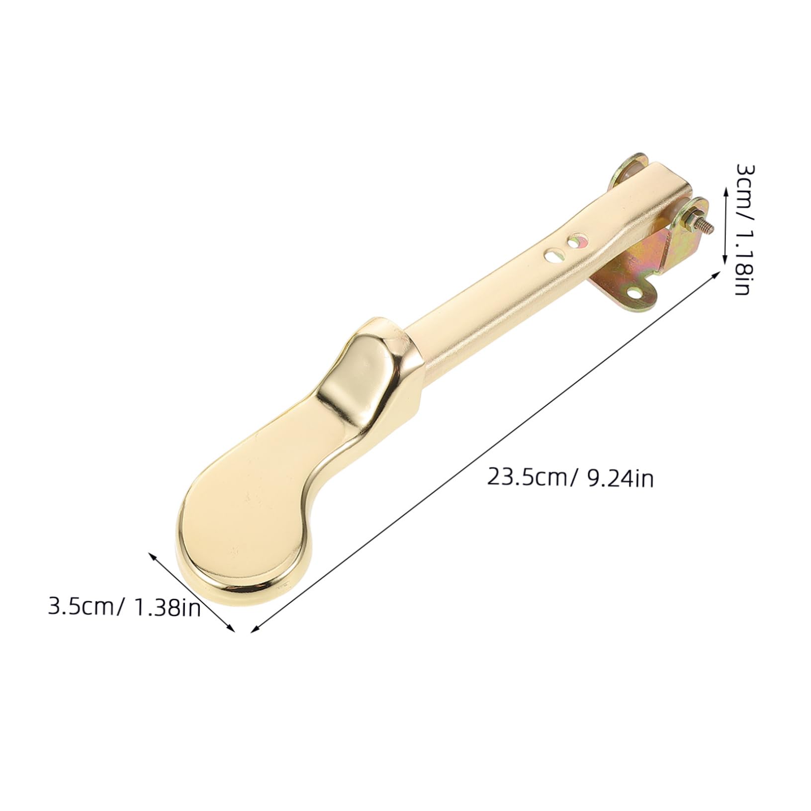 Pedal de Piano Vertical Dorado de Metal Doble Orificio, 3 Piezas | Accesorio de Sustain, Compatibilidad, Diseño Elegante para Músicos Profesionales