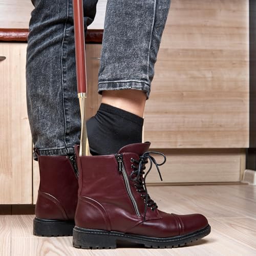 Chausse-pied en bois de hêtre aide-chaussure seniors KALLORY marron - 5