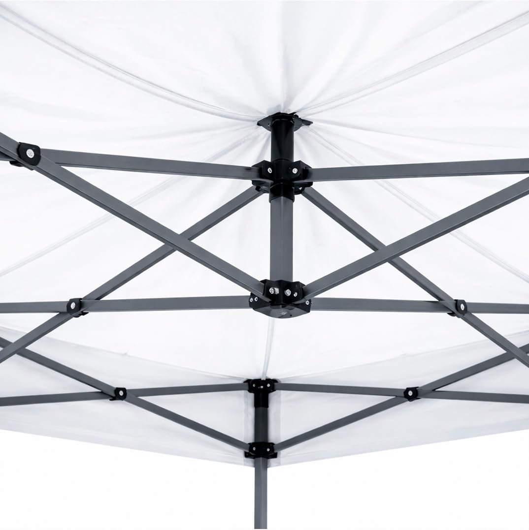 BRICOZONE Gazebo Professionale 3x3 Metri Pieghevole Impermeabile Struttura In Acciaio Rinforzata Telo Oxford 1200D PVC Protezione UV Sacche Zavorra Picchetti Corde E Borsa Custodia Giardino