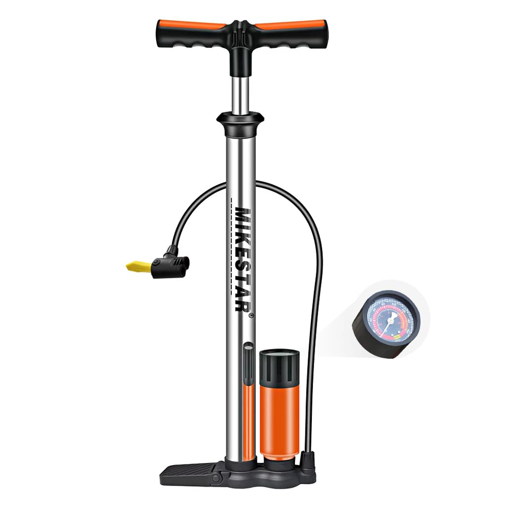 See full amazon price history chart for Proberos® Bike Hand Pump, Pump with Tyre Pressure Gauge Stainless Steel 160psi High-Pressure Air Pump Universal Standard Floor Pumps Fits Presta & Schrader Valves Proberos® Bike Hand Pump, Pump with Tyre Pressure Gauge Stainless Steel 160psi High-Pressure Air Pump Universal Standard Floor Pumps Fits Presta & Schrader Valves (B0D8JFJC2R) Amazon Price History, Amazon Price Tracker
