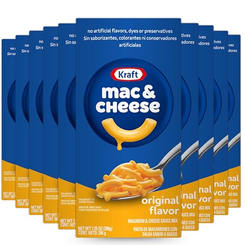 Macaroni - Mac & Cheese Americano - Macarrones con Queso, Pack Laborawi (10 x 206 g)