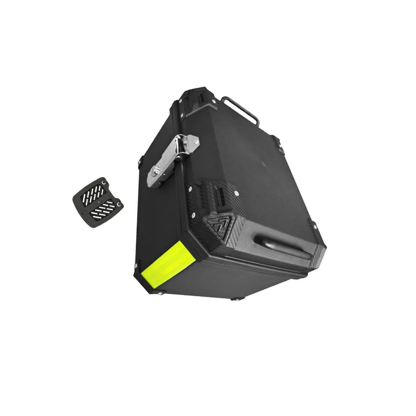 Baúl para motocicleta, fácil de instalar, gran capacidad, resistente al agua, ideal para aventuras en moto. Ofrece suficiente espacio para guardar diversos artículos, Negro 45L