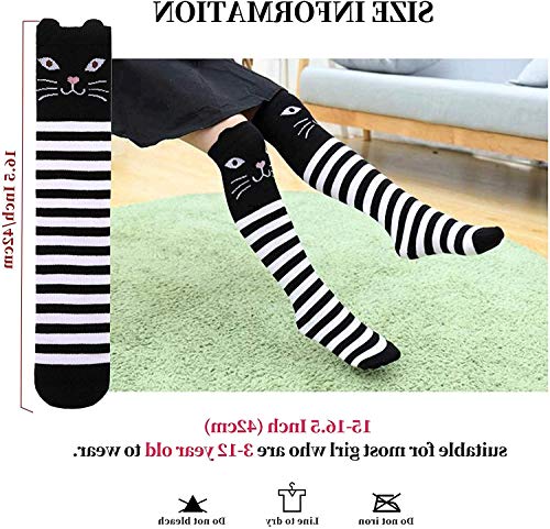 Image of Color City Girls Socks Knee High Stockings Cartoon Animal Warm Cotton Socks