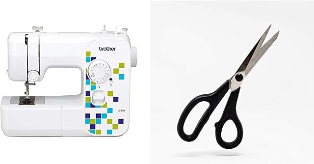 Brother LS14S Metal Chassis Sewing Machine & Korbond 9-inch Dressmaking Scissor