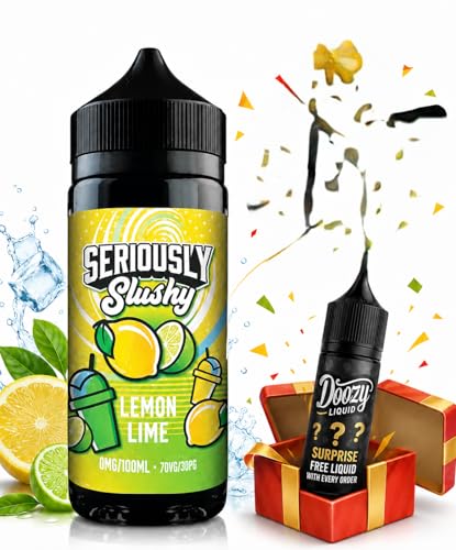 Doozy Seriously Slushy Lemon Lime E-liquid 100ml 70VG/30PG 0mg Nicotine Shortfill Vape Juice