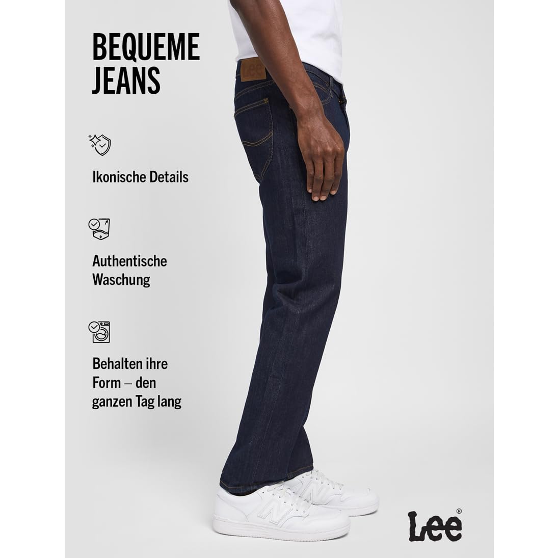Lee Herren-Jeans Daren, Reißverschluss, Regular Straight Fit, Straight Leg