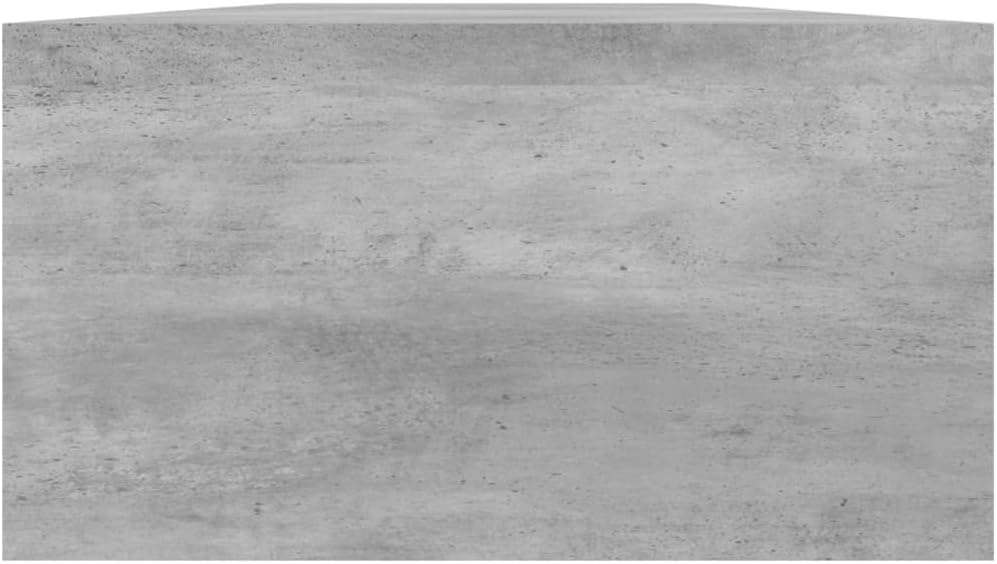 vidaXL Monitor Stand Concrete Grey 39.4x9.4x5.1 Engineered Wood