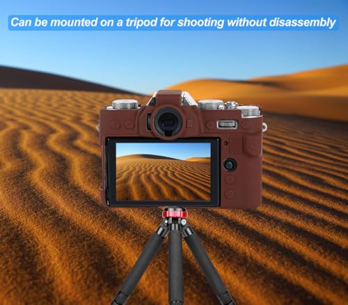 Funda de silicona para cámara Fuji XT30/XT30 II Color Coffee miniatura 6