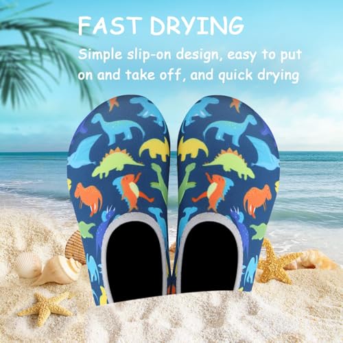 Image of ANLUKE Kids Boys Girls Water Shoes Barefoot Aqua Socks Fast Dry Beach Swim Outdoor Sports Shoes for Toddler