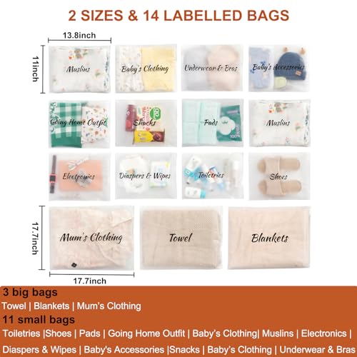 MANWU 14pcs Organizing Set