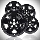 Elite Auto Chrome 17' Gloss Black Wheel Skin Kit fits Jeep Wrangler 2007-2018 - ABS 4 Pack