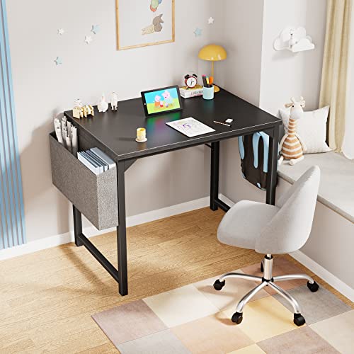 image for OLIXIS Computer Small Desk 32 Inch Home Office Writing Study Work Stor
