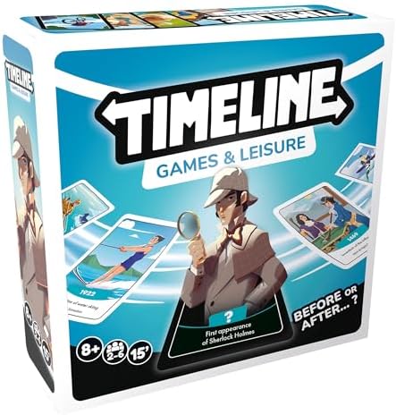 Asmodee | Timeline - Games & Leisure | Family Trivia Card Game | ...