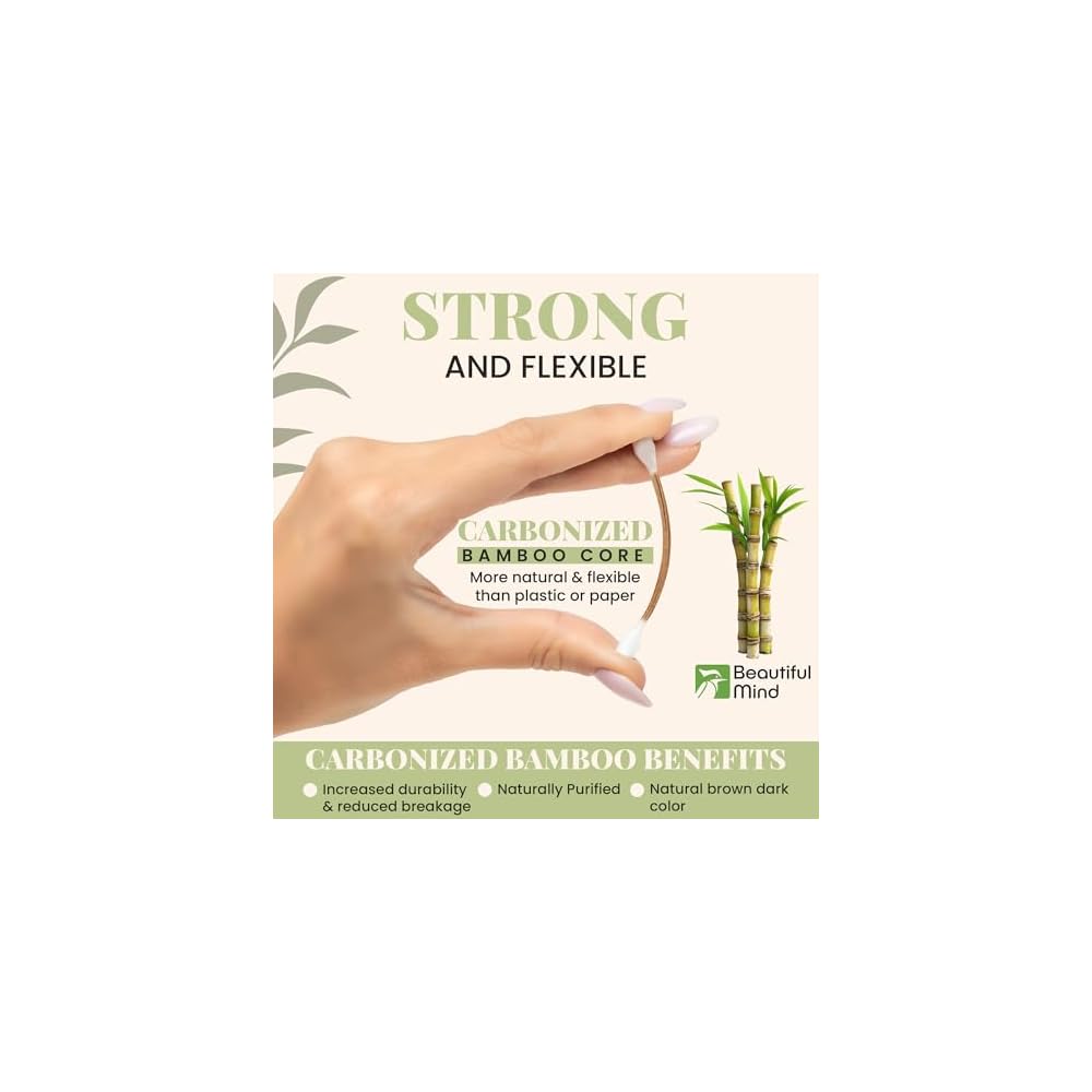 Beautiful Mind Bamboo Cotton Swabs | 500 Count Value Martinique | Ubuy