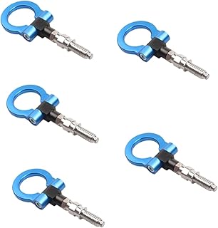 Wakauto 5 Peças Acessórios Eletrônicos Eletrônicos Acessórios Automotivos Exteriores Para Anel De Reboque De Corrida De Automóveis Ganchos De Reboque Gancho De Reboque De Liga De Alumínio