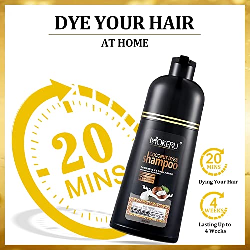 Hair Dye Shampoo,Natural 100% Gray Coverage Hair Dye,10 Minutes Herbal Hair Coloring Shampoo For Men&Women (Grape Red) #TOP1