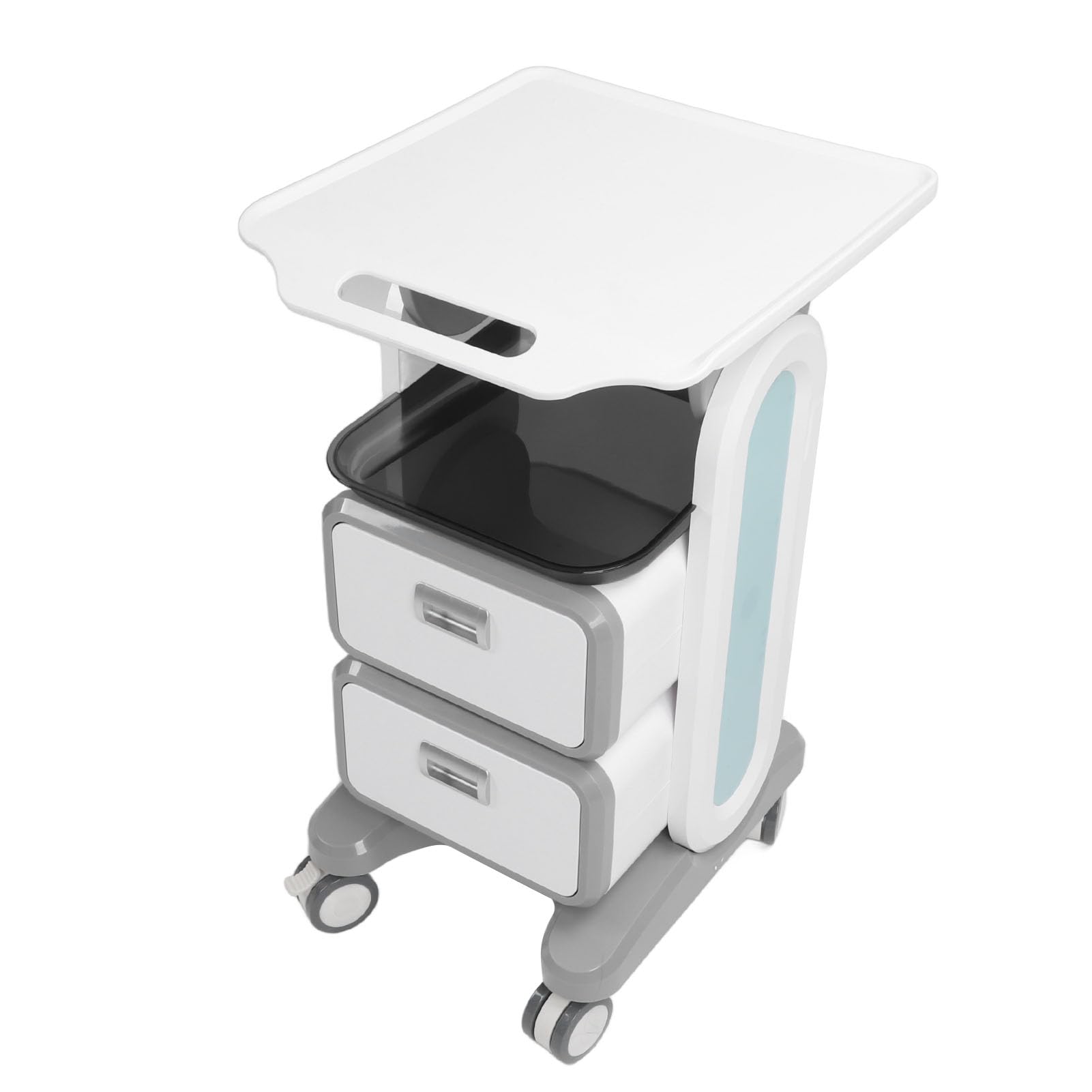 Generic Carrello Medico Mobile Carrello Design Ergonomico Resistente per la Clinica del Salone di Bellezza Domestico Materiale ABS 1 unità