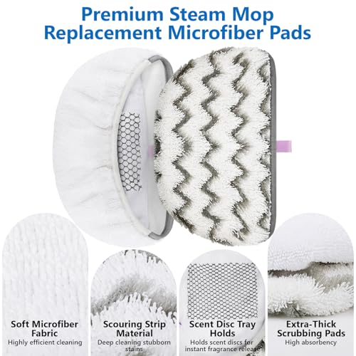 Image of 1940 1806 for Bissell Steam Mop Pads Replacement Compatible with Bissell Powerfresh Steam Mop 1544 1440 2075A 2685A Series, Models 19402 19404 19408 19409 1940A 1940F 1940Q 1940T 1940W B0006 B0017