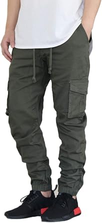AIRNINE Mens Premium Twill Cargo Jogger Pants S-5XL