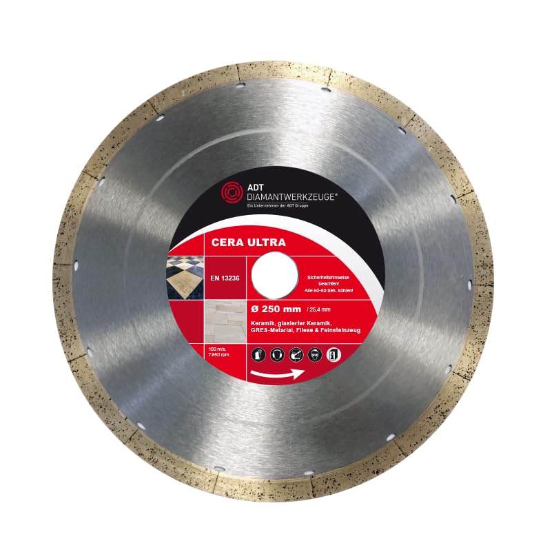 Cera Ultra Infinity Line - Disco de corte de diamante (cerámica, 250 mm)