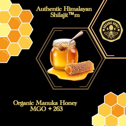 VitalVibe Shilajit Gummies - Himalaya Komplex mit Ashwagandha, Seemoos, Löwenmähne & Schwarzkümmelöl - 85+ Spurenelemente & Manuka Honig - Für Energie & Vitalität - Ohne Zuckerzusatz, Bio - 60 Stück