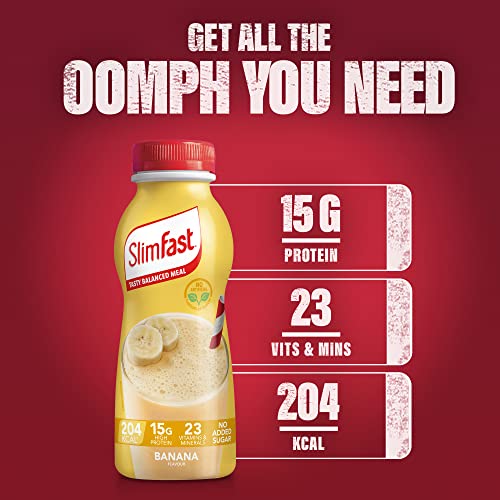 SlimFast-Ready-To-Drink-Shake-Meal-Replacement-Shakes-for-Weight-Loss-and-Balanced-Diet-High-Protein-Vitamins-Minerals-No-Added-Sugar-Banana-Flavour-Multipack-6-x-325-ml-Packaging-May-Vary