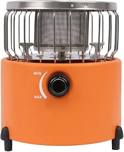 Miniatura 1 de SDGH Mini estufa de camping de calentamiento rápido portátil estufa de calefacción resistente al calor ajustable para mochileros senderismo