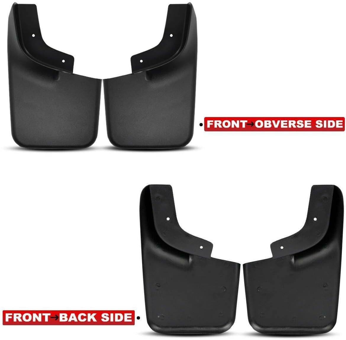 4X Splash Guards Mud Flaps Front&Rear Compatible with F-150（2004-2014） 6L3Z16A550BA, FL3Z16A550C, 5L3Z16A550AAA